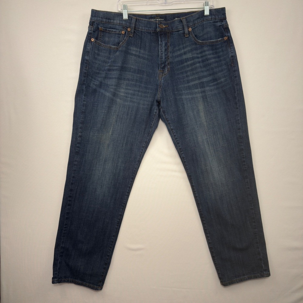 Lucky Brand 221 Straight Leg Jeans Mens Size‎ 38x30 Dark Wash Casual Denim